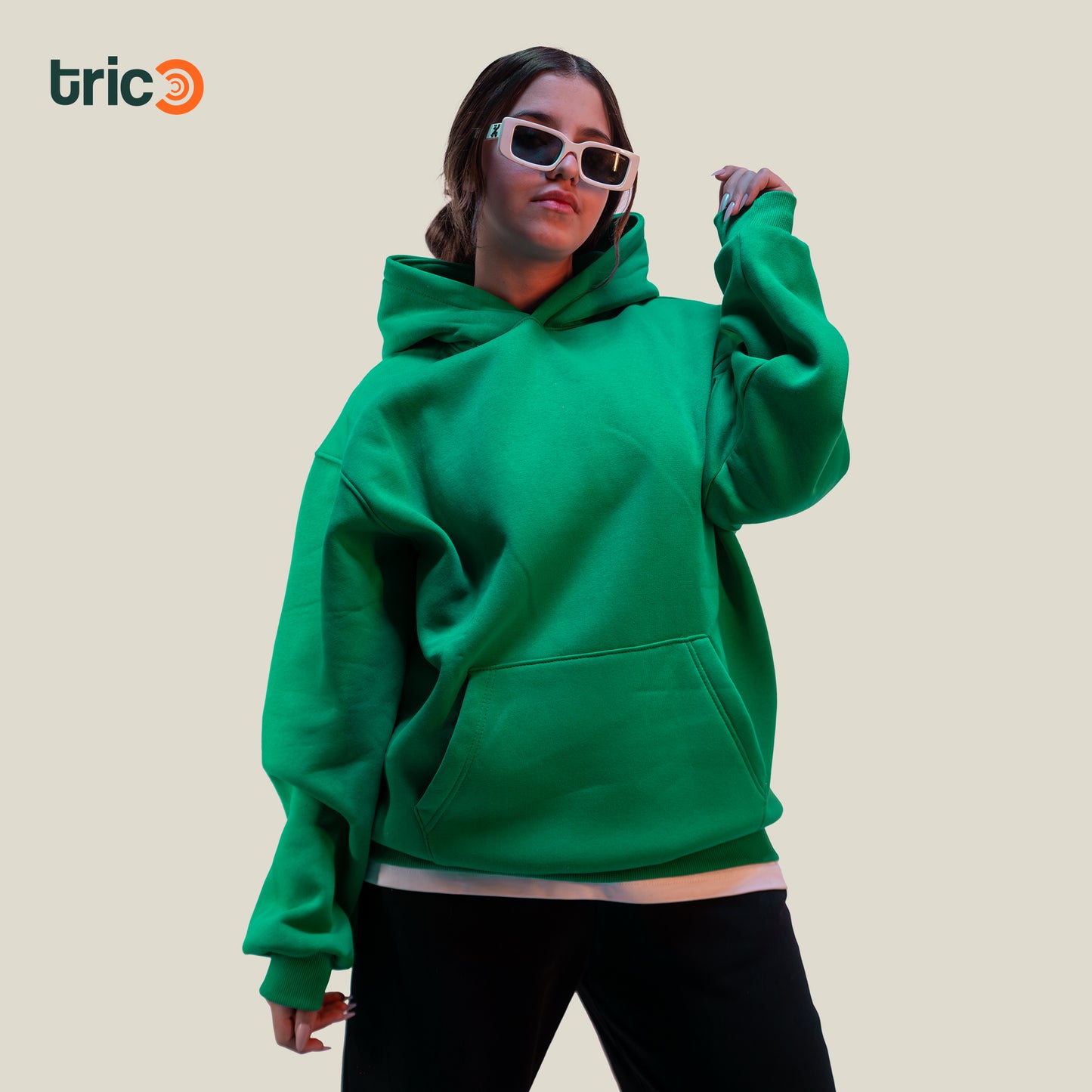 Oversize Hoodie - Green