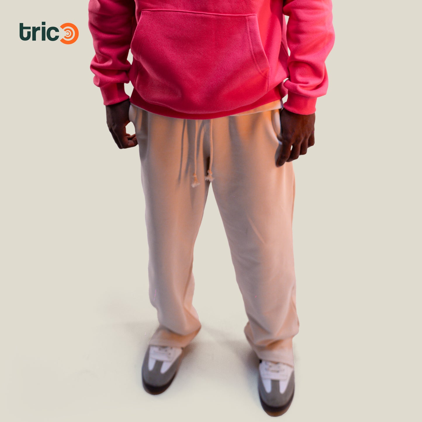Wide Leg Sweatpants - Off White