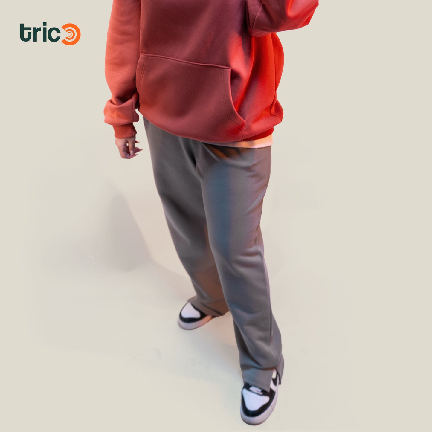 Wide Leg Sweatpants - Cumin