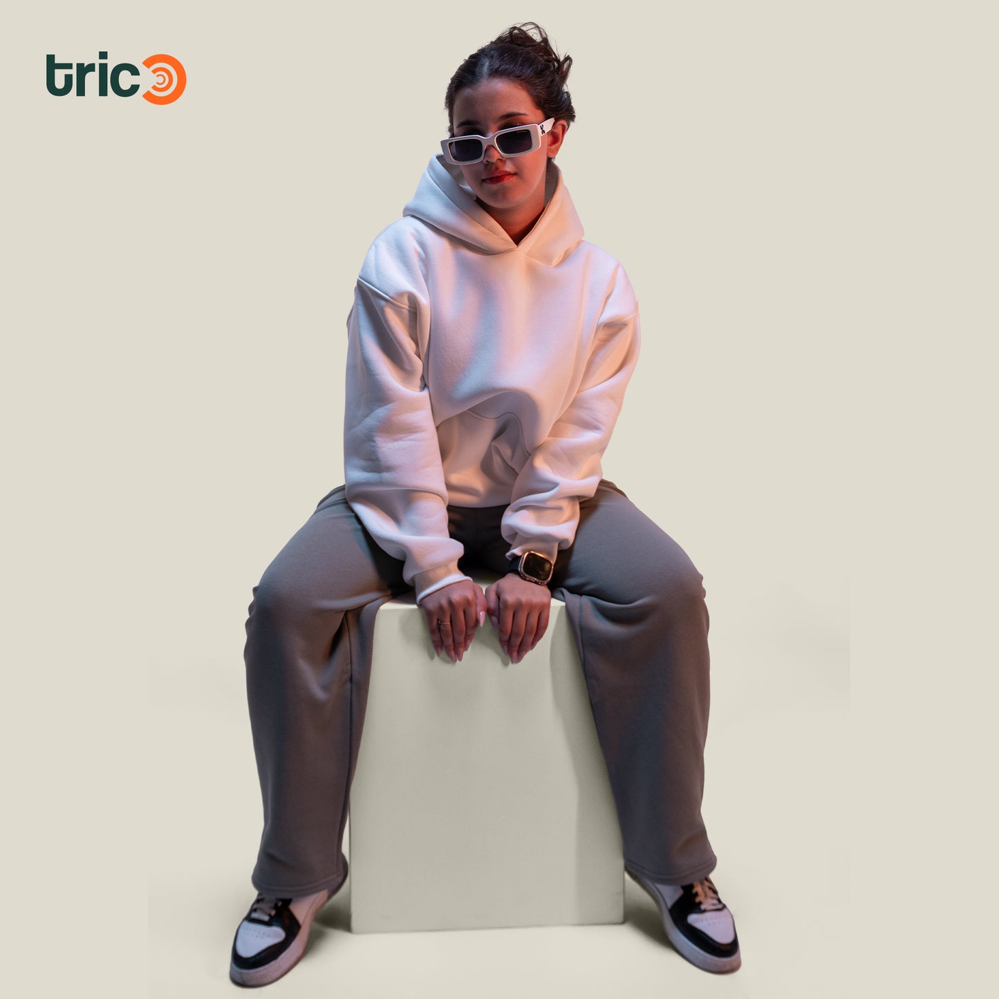 Oversize Hoodie - White