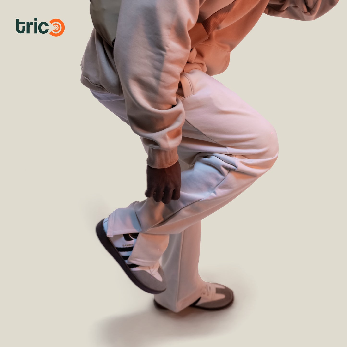 Wide Leg Sweatpants - Off White