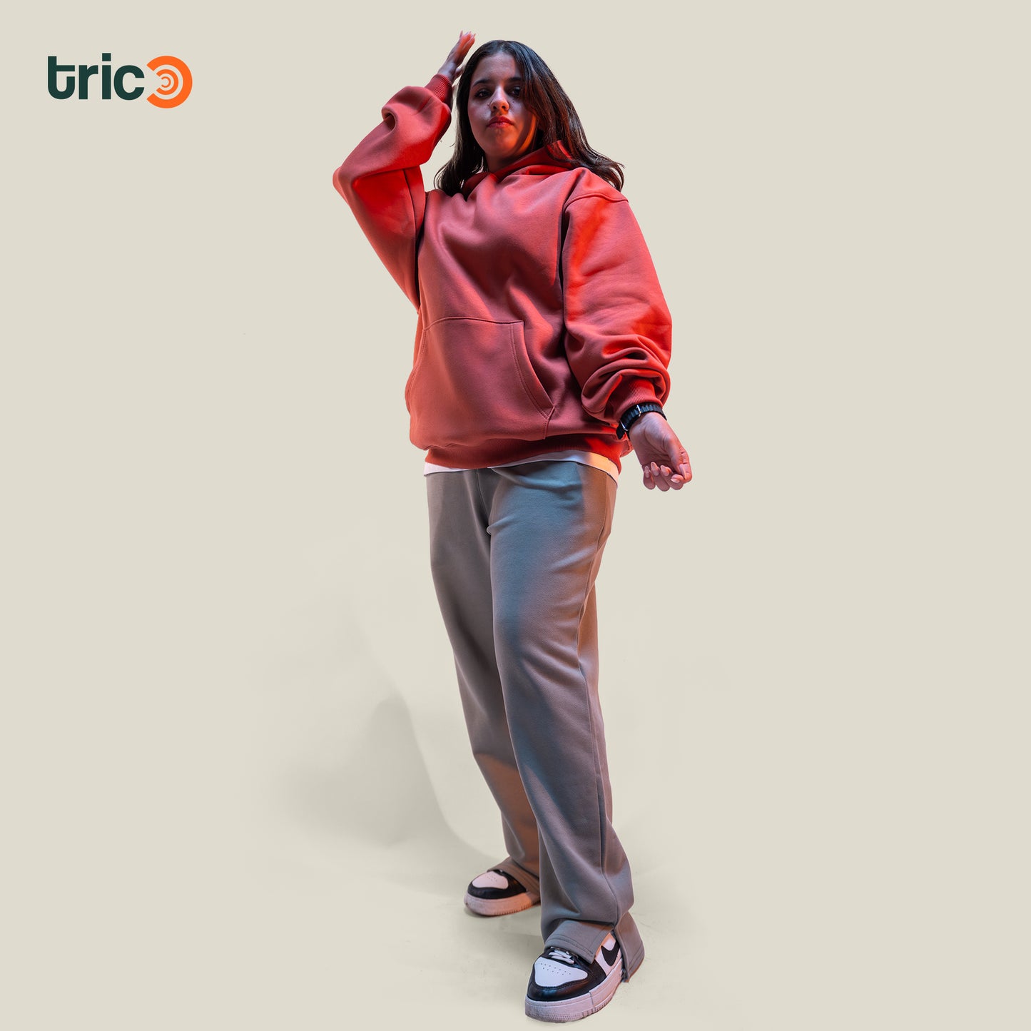 Wide Leg Sweatpants - Cumin