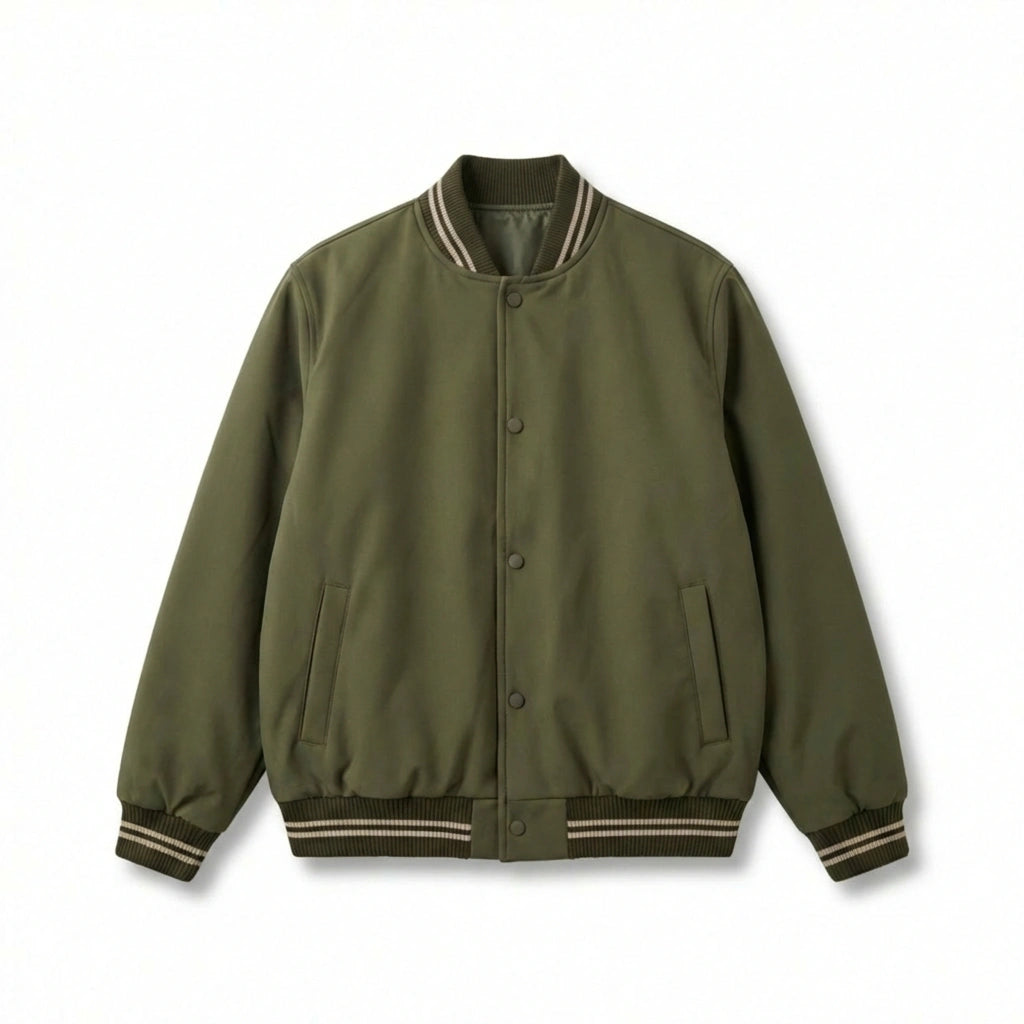 Baseball Jacket - Olive