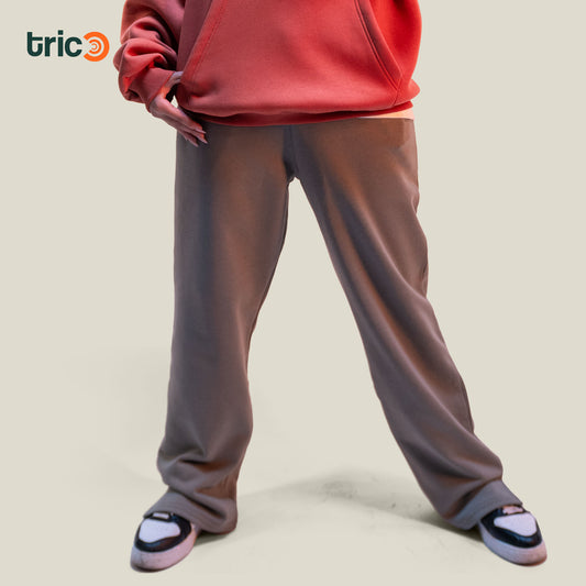 Wide Leg Sweatpants - Cumin