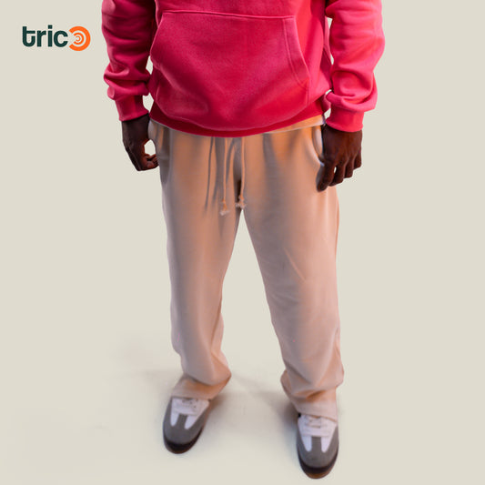 Wide Leg Sweatpants - Off White