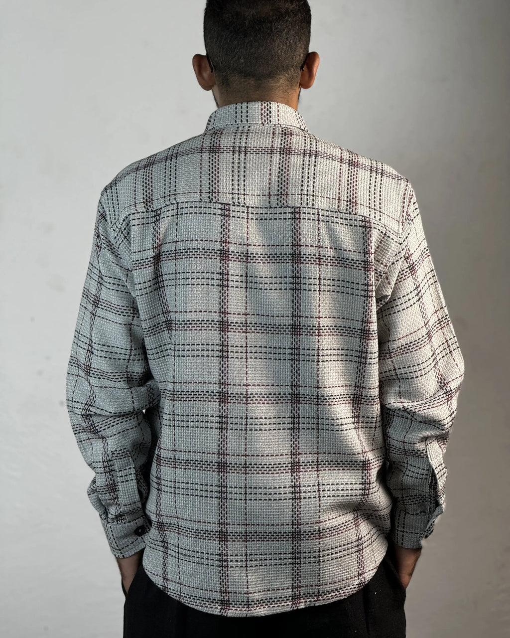 Relaxed Cotton Shirt - Black & Grey