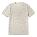 Beige Striped T-Shirt - Relaxed Fit.