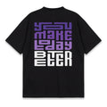 You Make - Oversize Printed Tee - Black