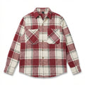 Relaxed Cotton Shirt - White & Red.