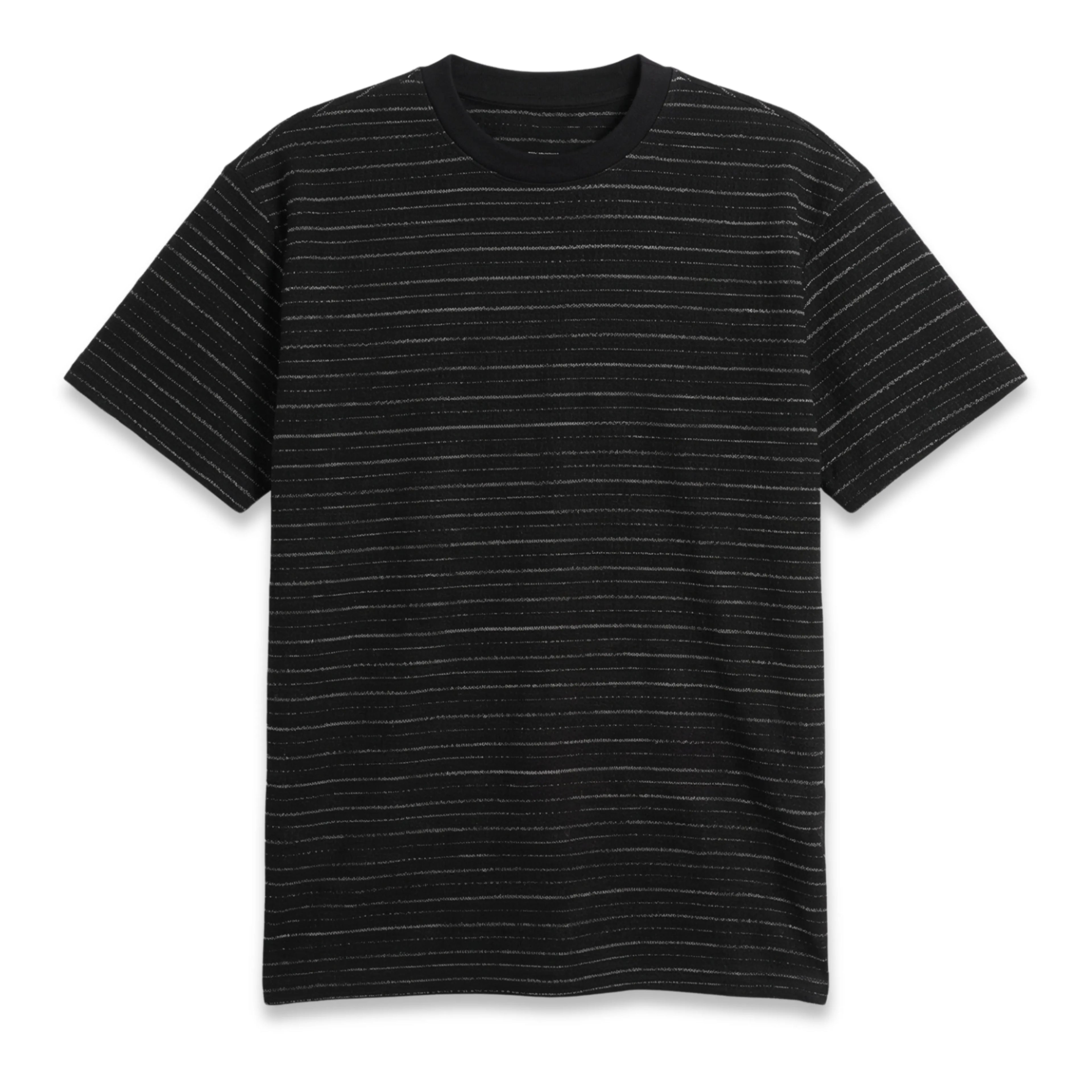 Black Striped T-Shirt - Relaxed Fit.