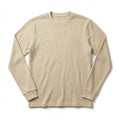 Ribbed Long Sleeves Undershirt - Beige
