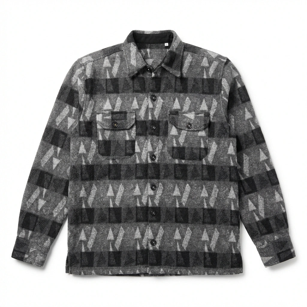 Wool Jacket - Black and Gray