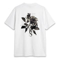 Rose - Oversize Printed Tee - White