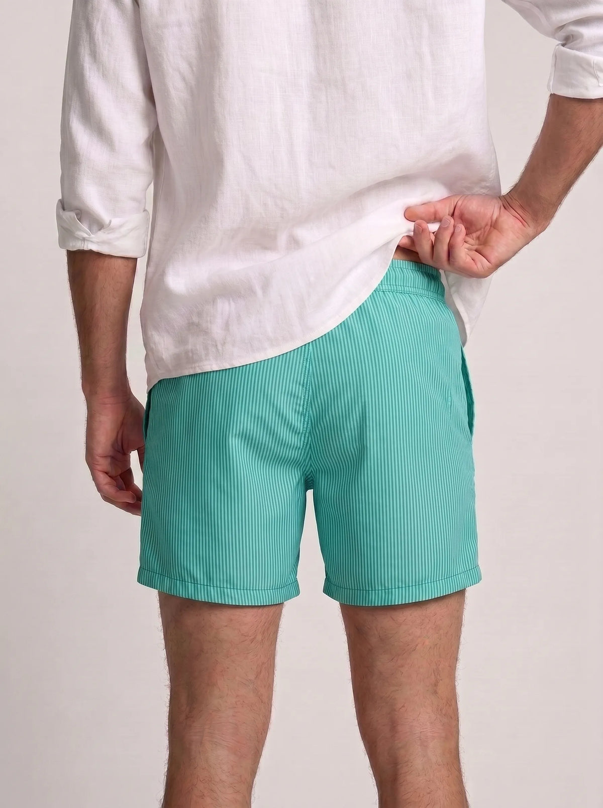 Swimshort – Green Stripes