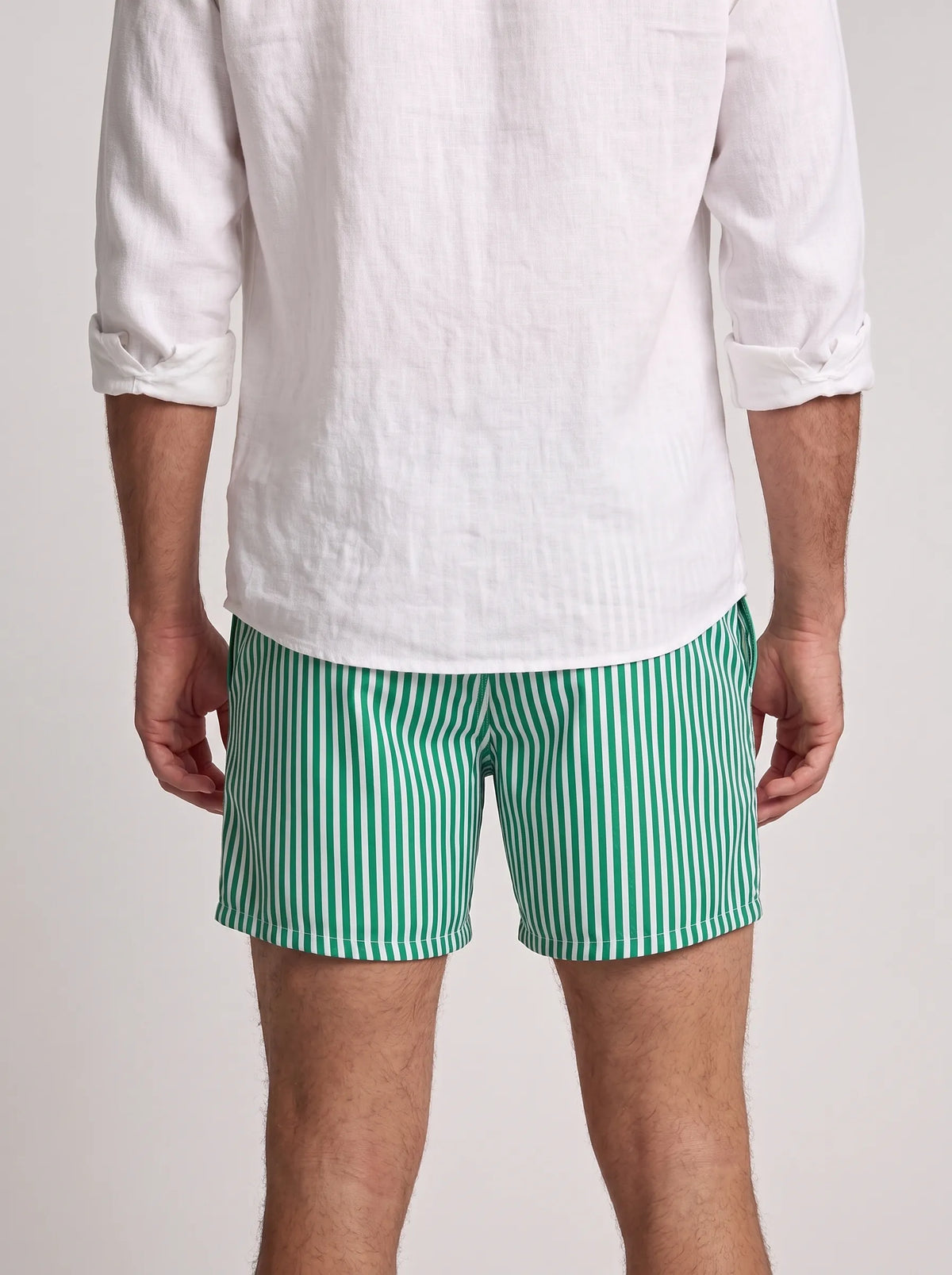 Swimshort – Green Riviera Stripes