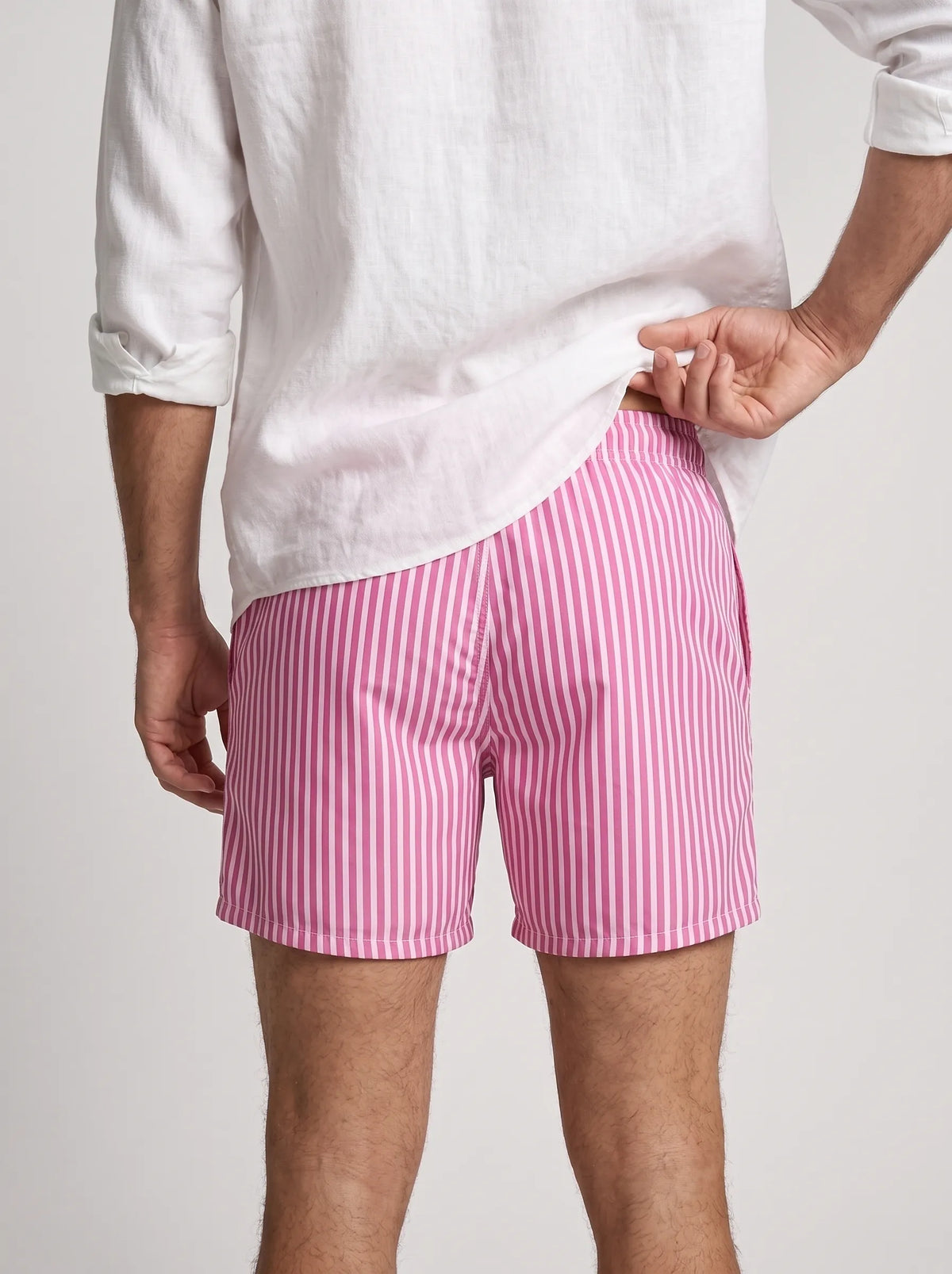 Swimshort – Red Pink Riviera Stripes