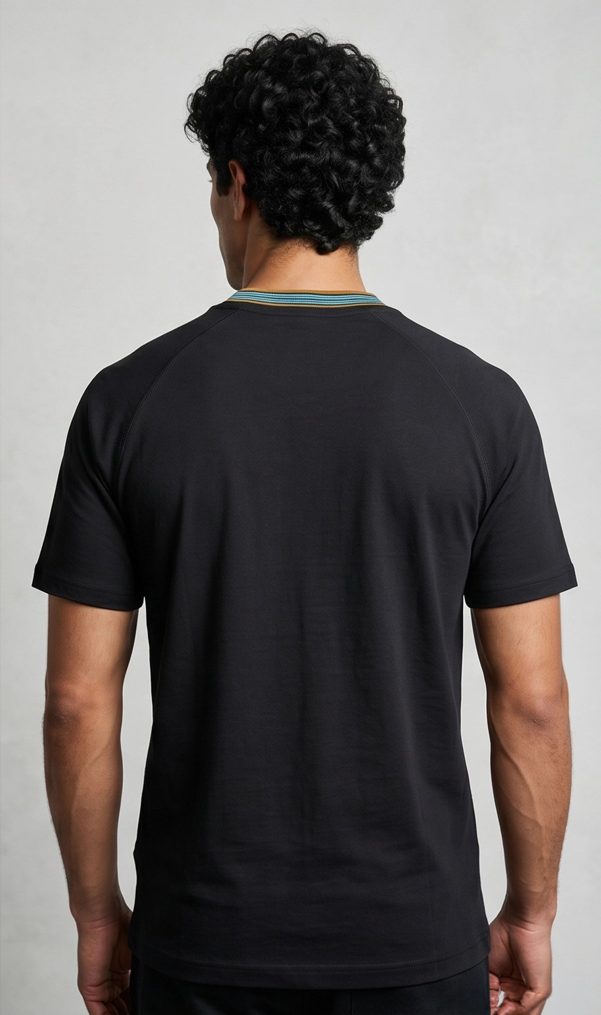 TriC Signature Rib Tee - Black