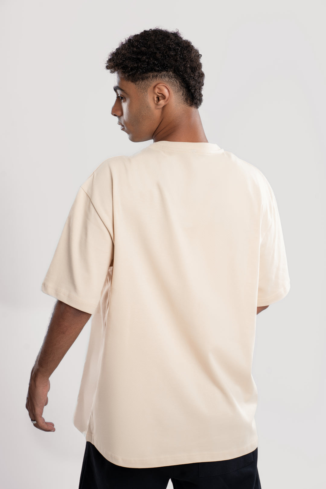 Basic Oversized Tee - Beige