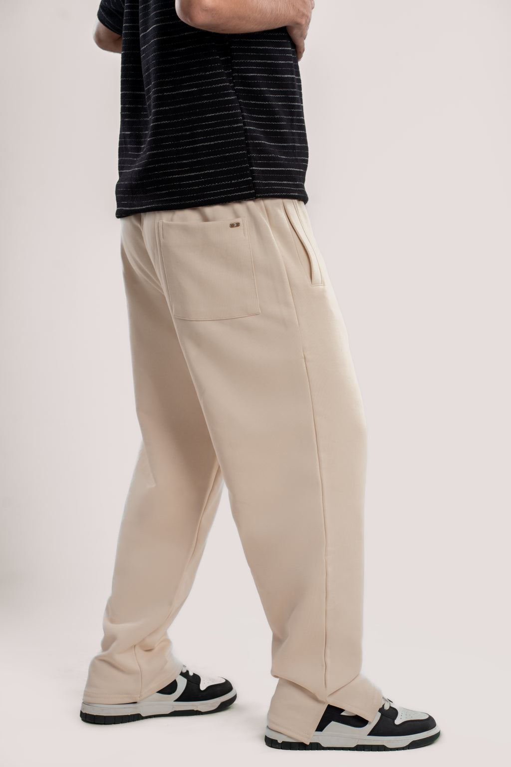 Wide Leg Sweatpants - Creamy