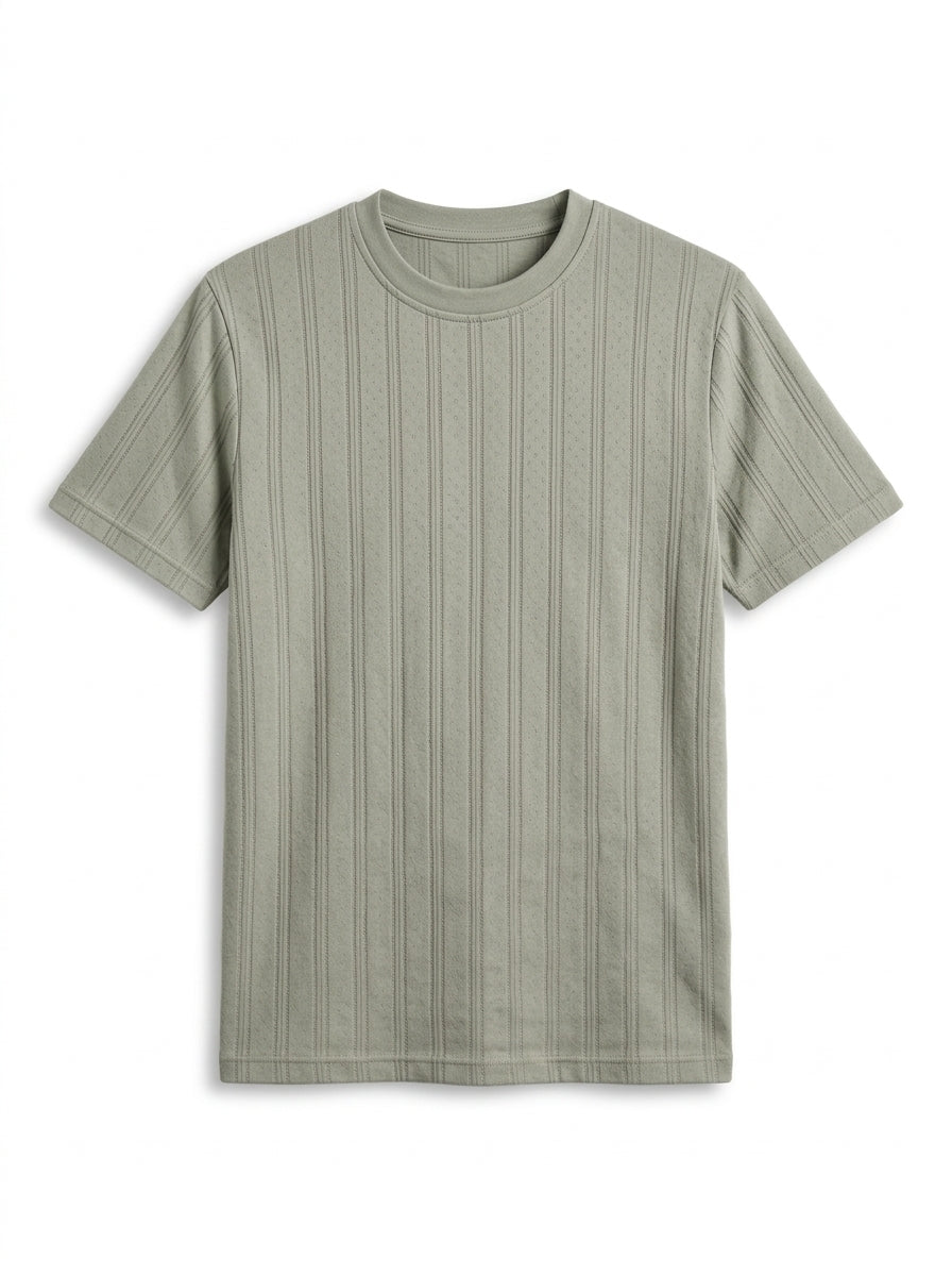 TriC Line Tee - Light Olive