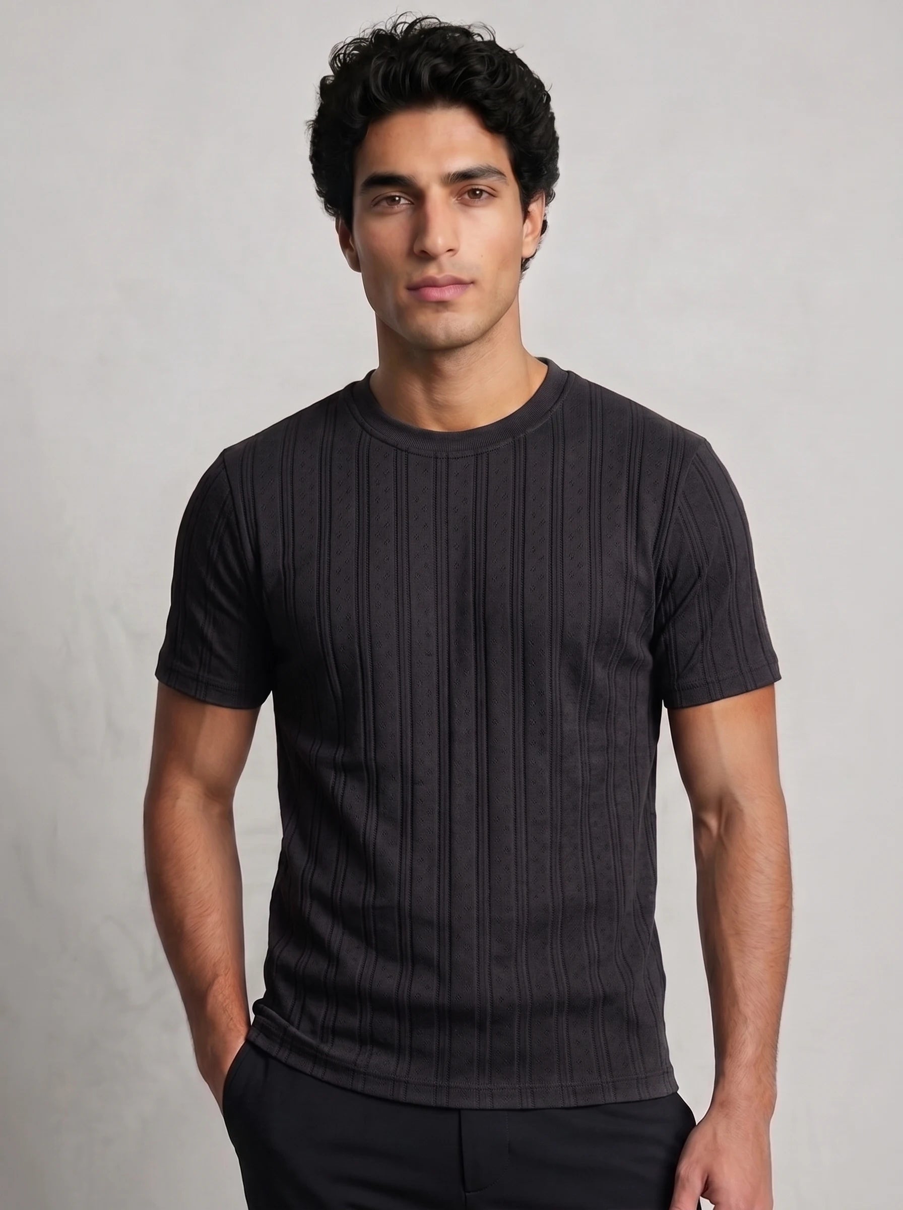 TriC Line Tee - Black