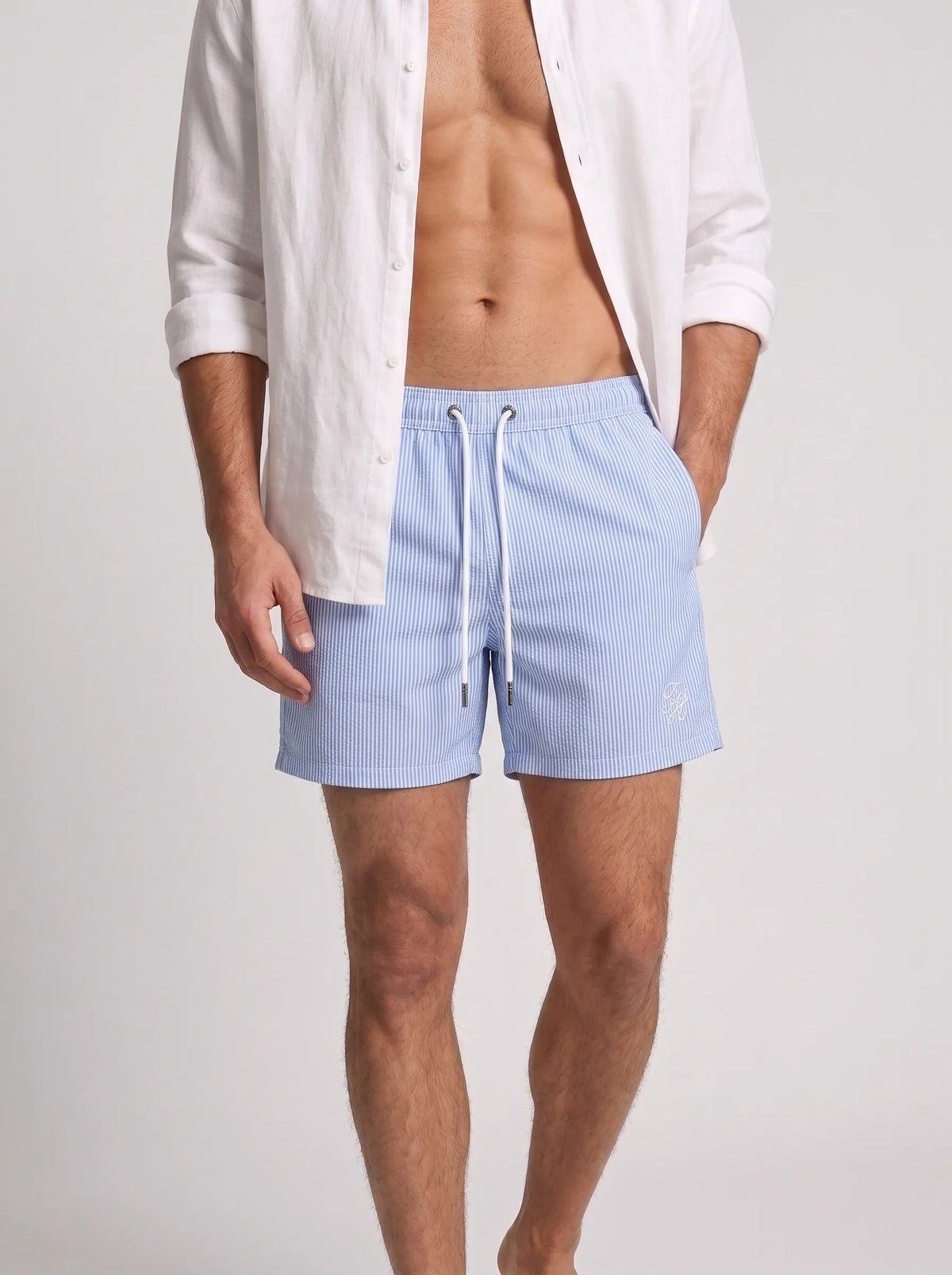 Swimshort – Sky Blue Stripes