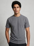 TriC Stripe Texture Tee - Grey