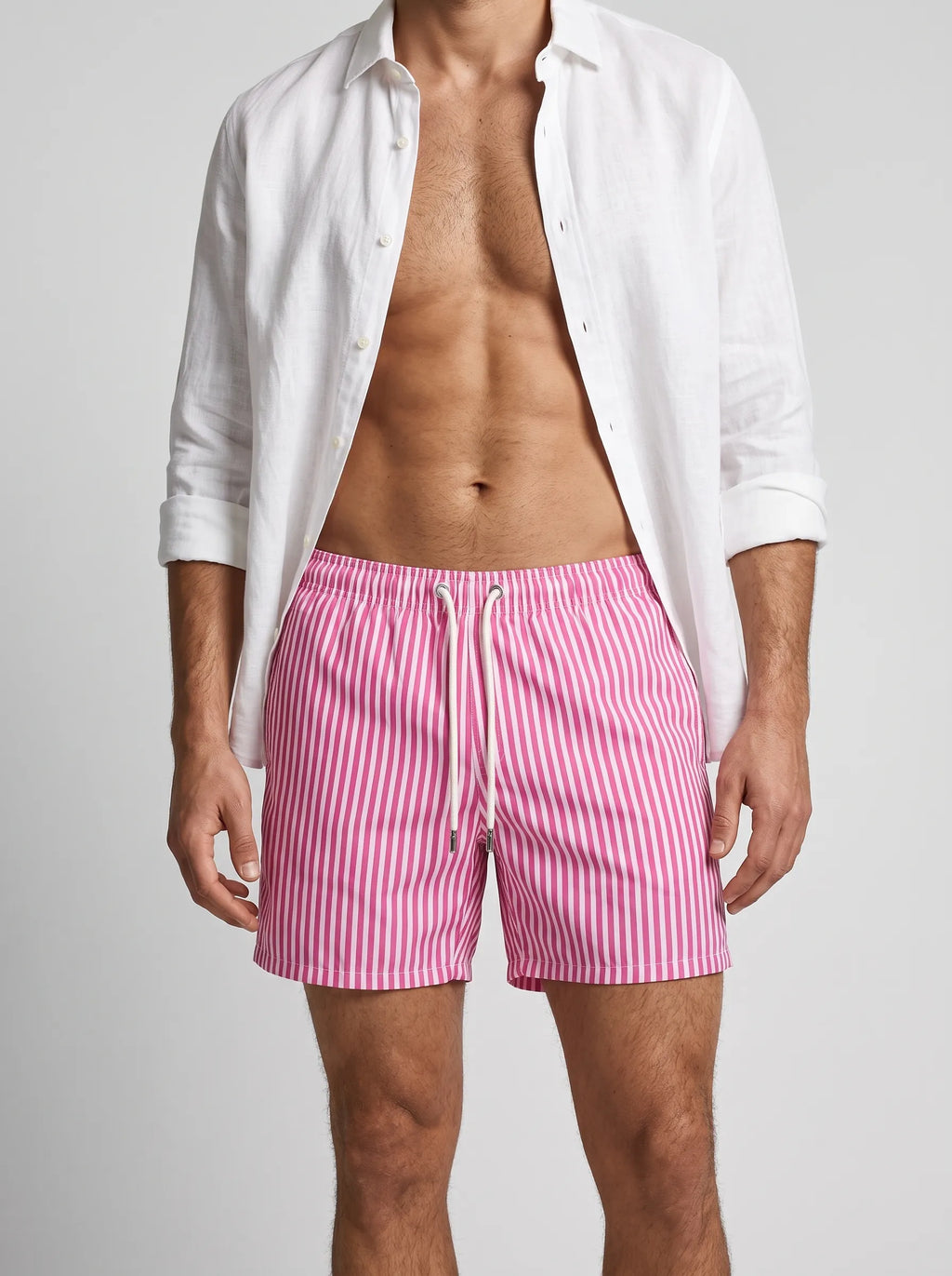Swimshort – Red Pink Riviera Stripes