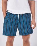Swimshort – Electric Blue Stripes