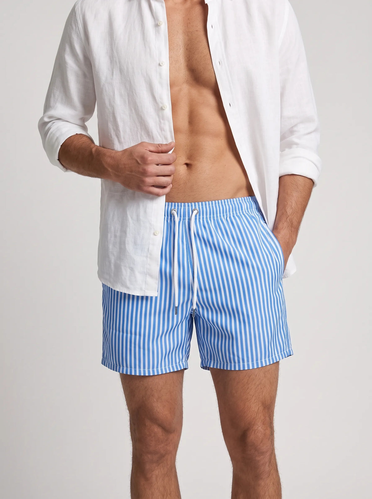 Swimshort – Sky Blue Stripes