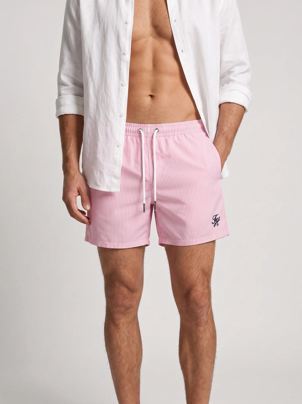 Swimshort – Red Pink Stripes