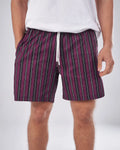 Swimshort – Plum Shadow Stripes