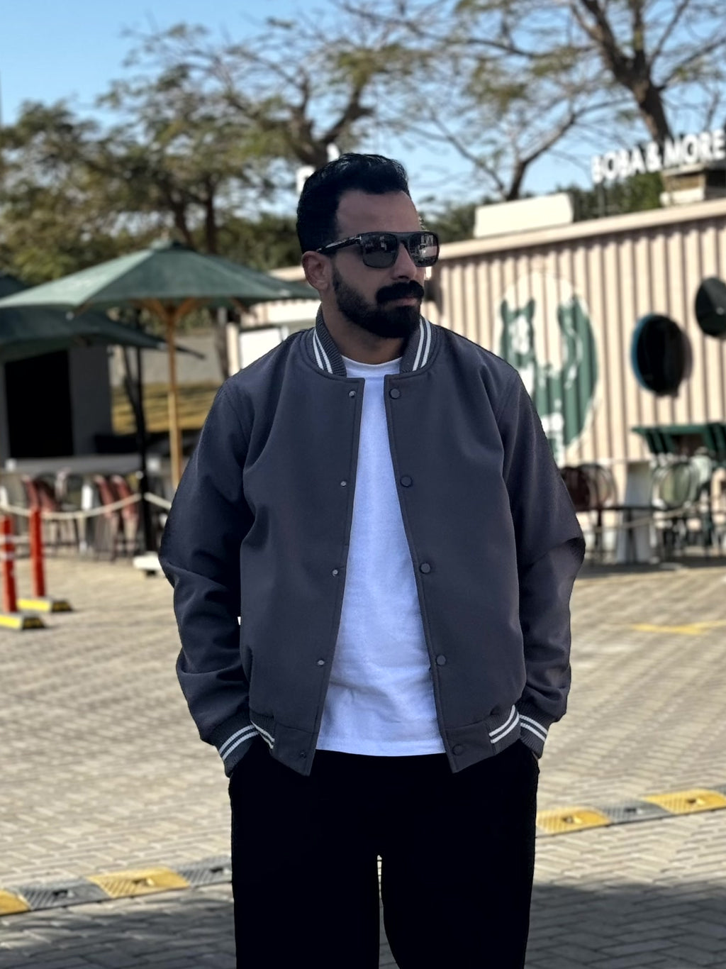 Baseball Jacket - Gray