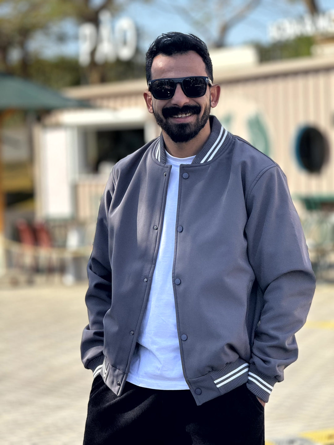 Baseball Jacket - Gray