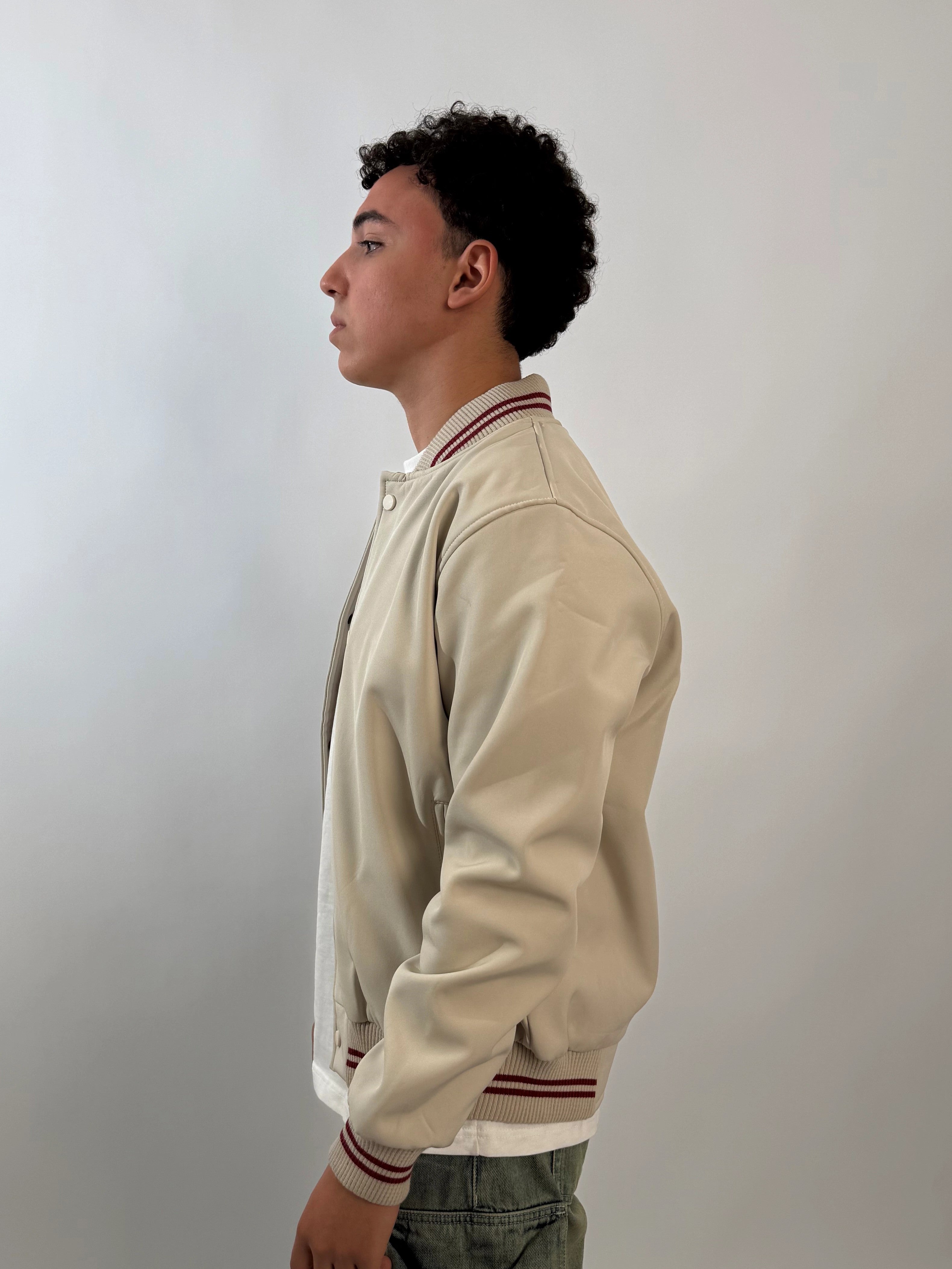 Baseball Jacket - Beige