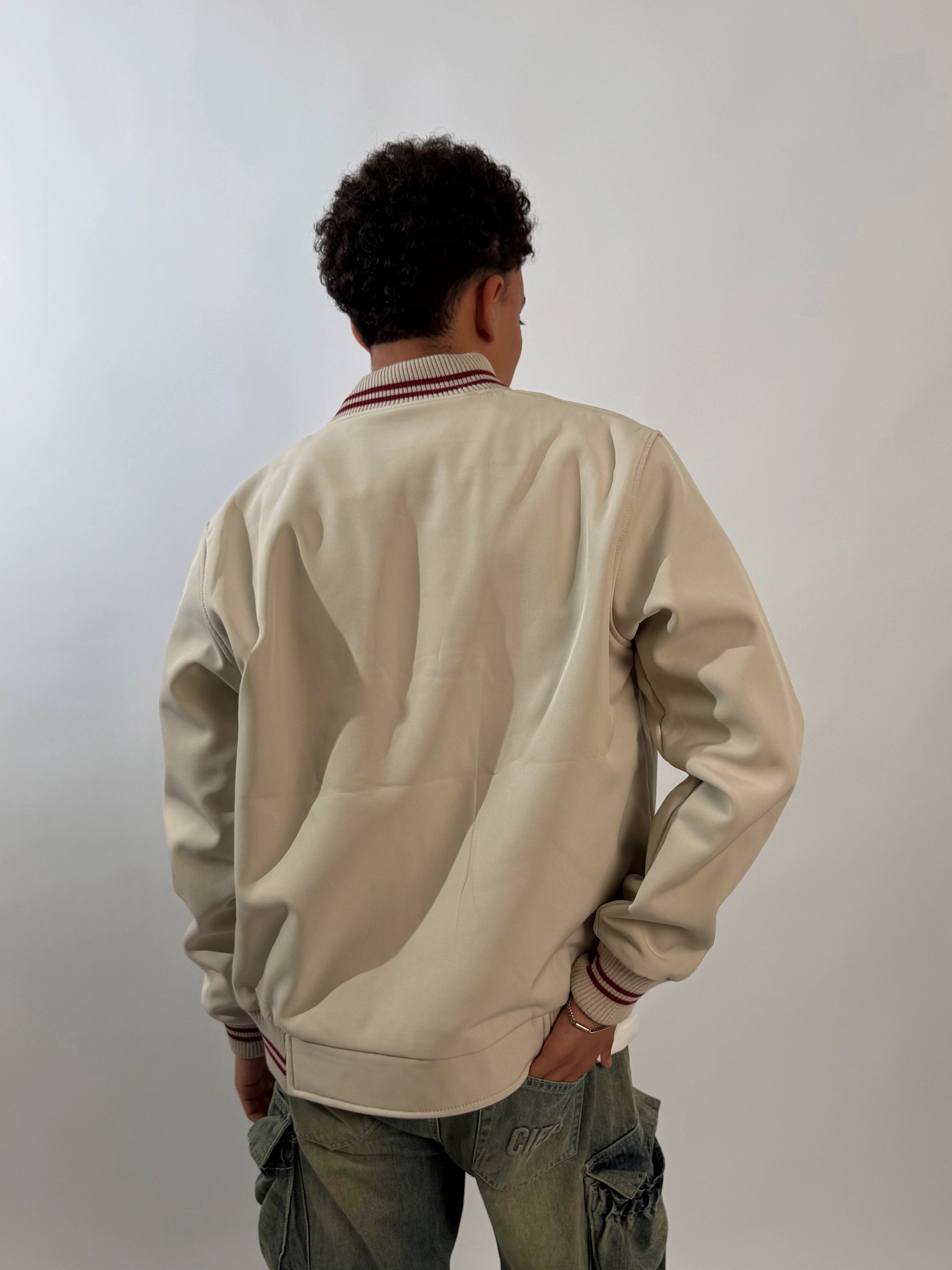 Baseball Jacket - Beige