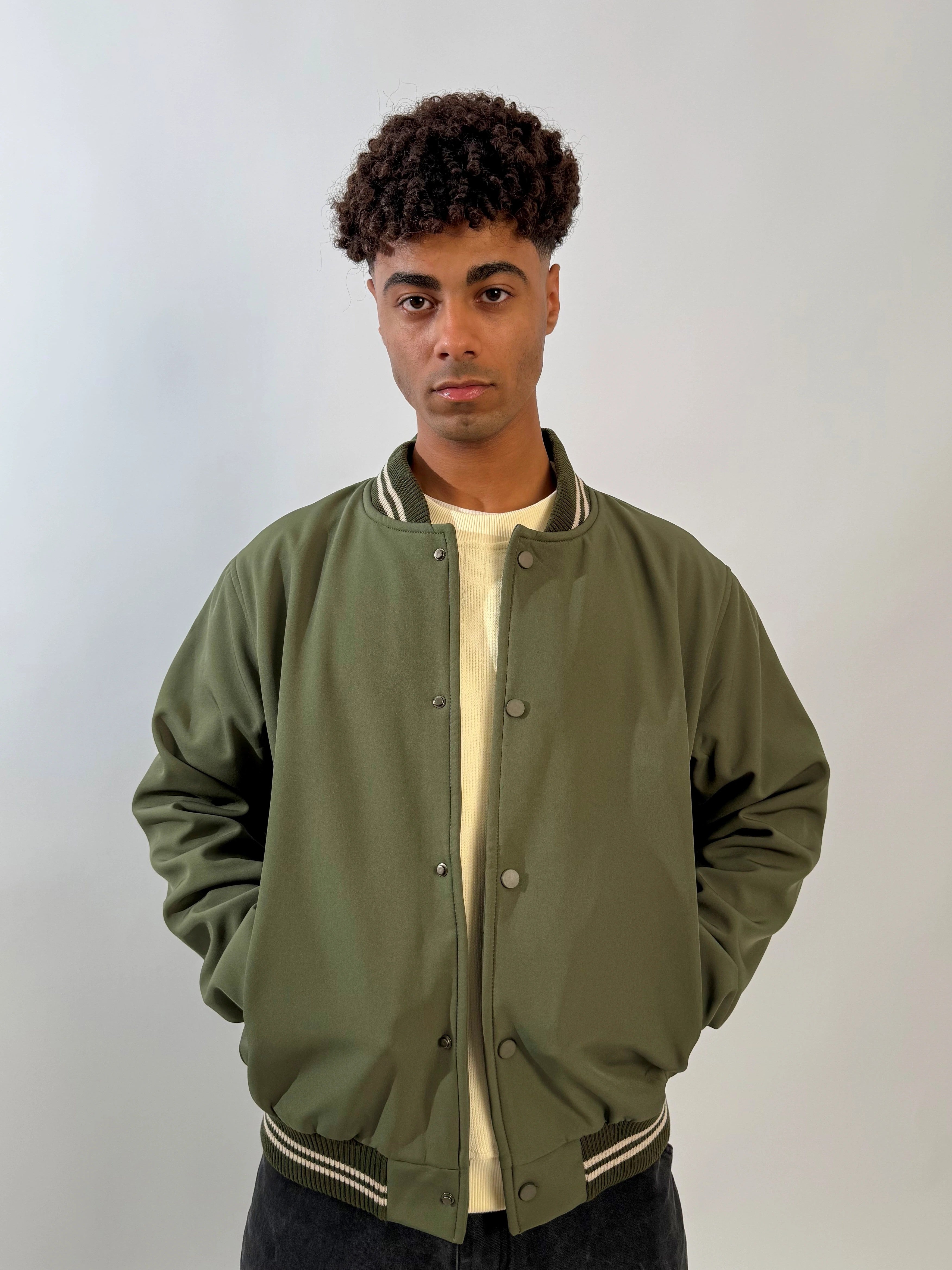Baseball Jacket - Olive