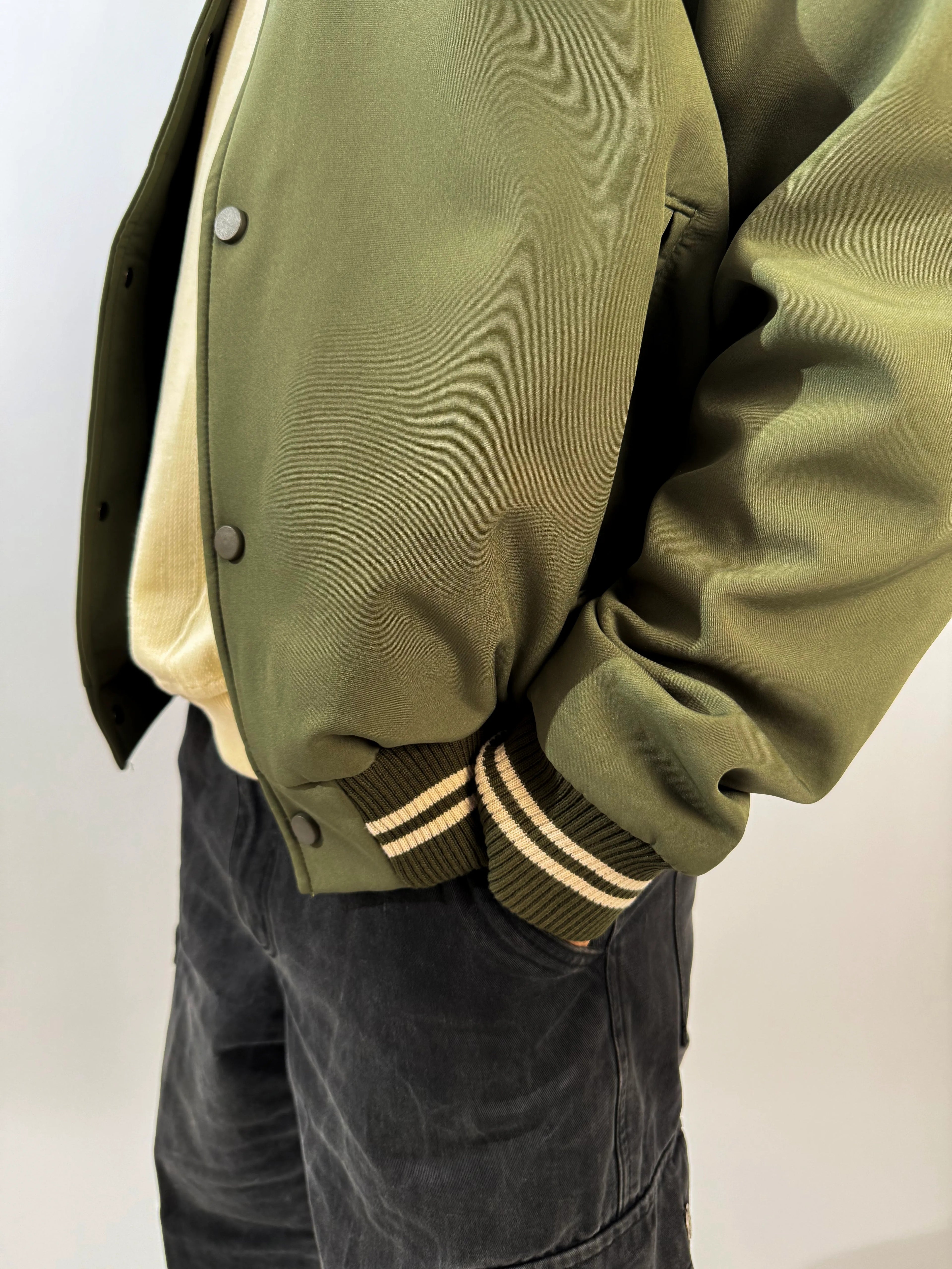 Baseball Jacket - Olive