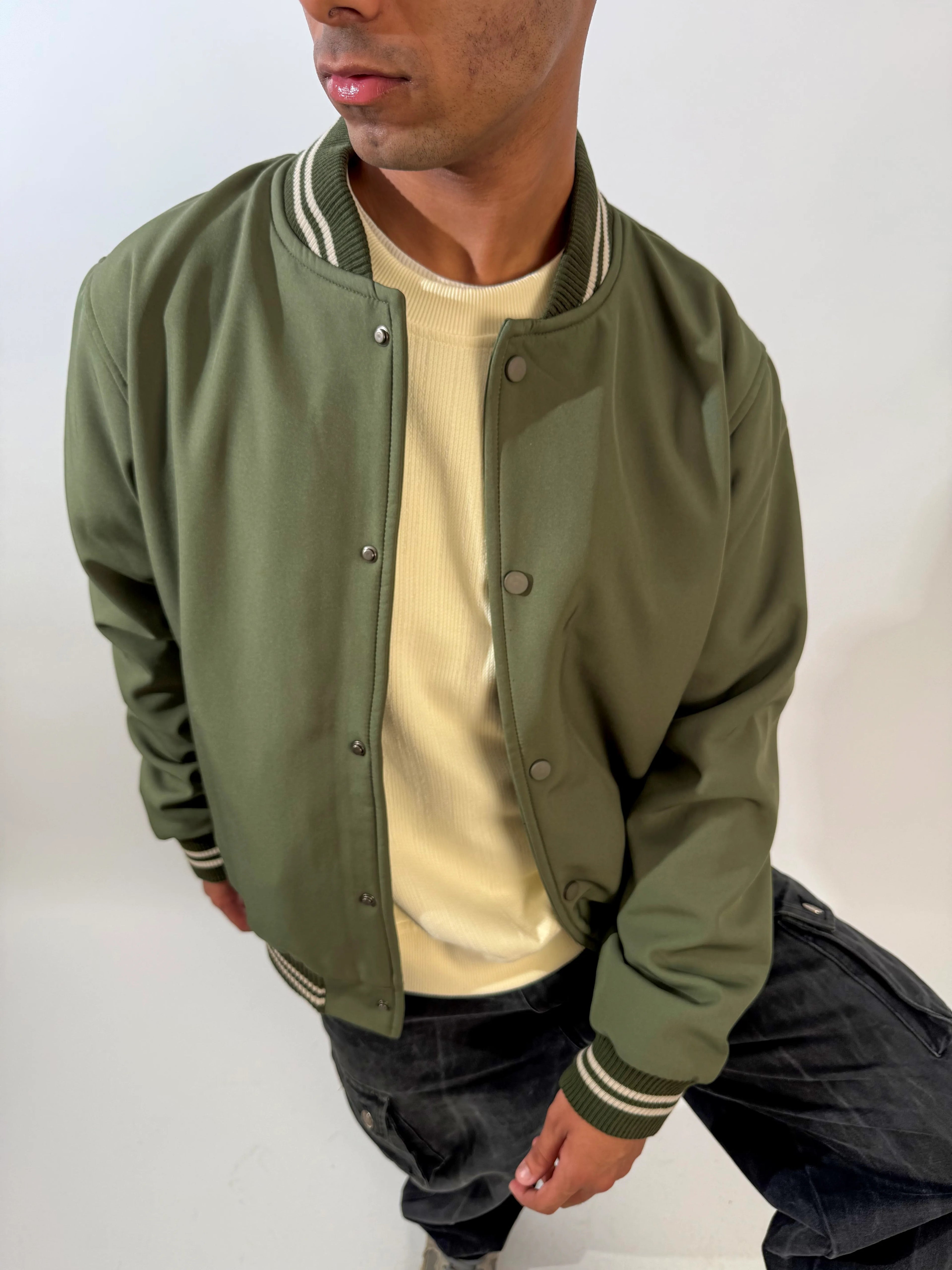 Baseball Jacket - Olive