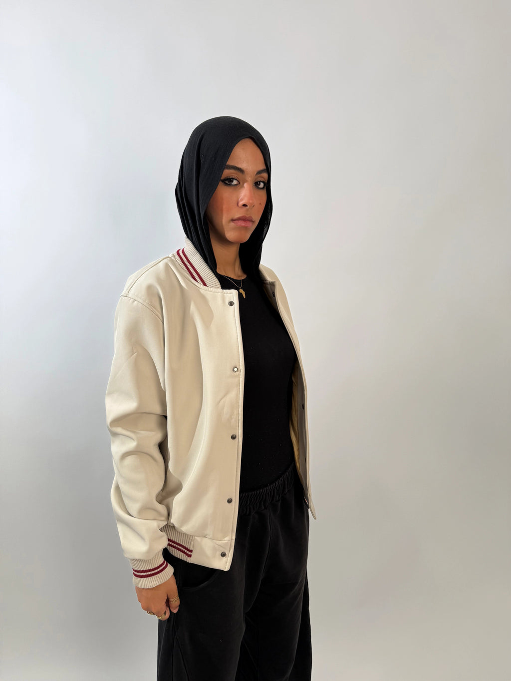 Baseball Jacket - Beige