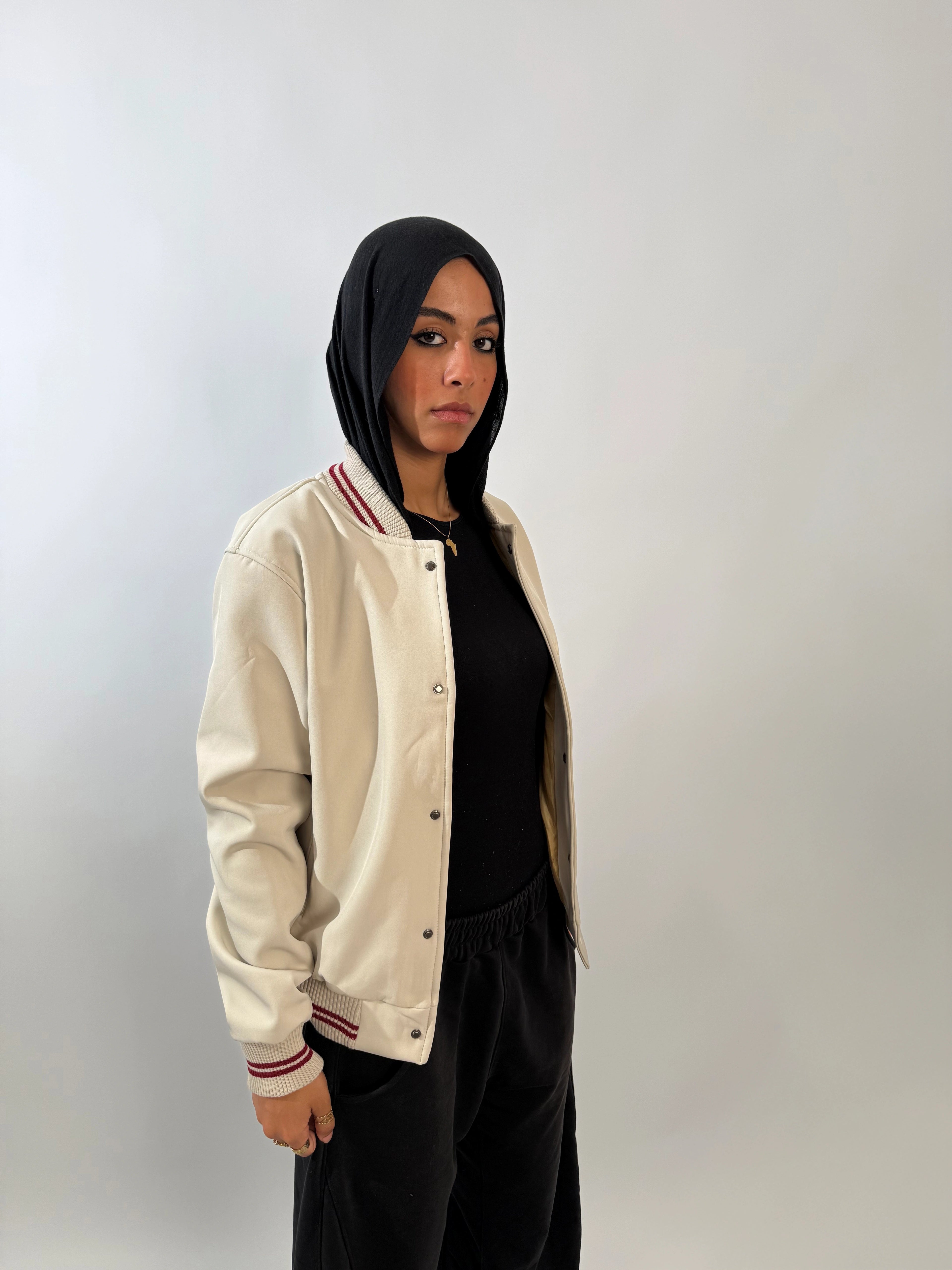 Baseball Jacket - Beige