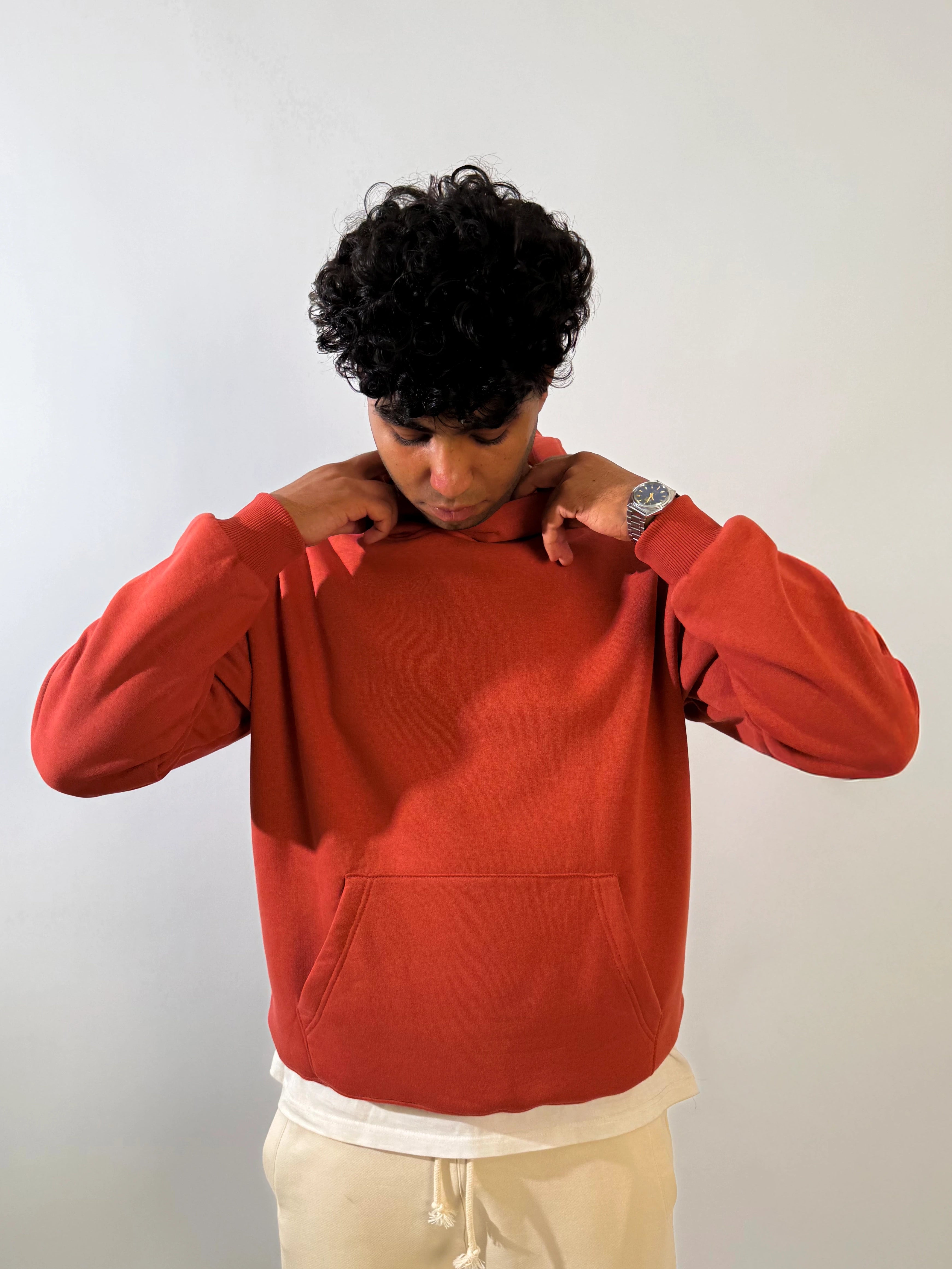 Oversize Hoodie - Brick Red