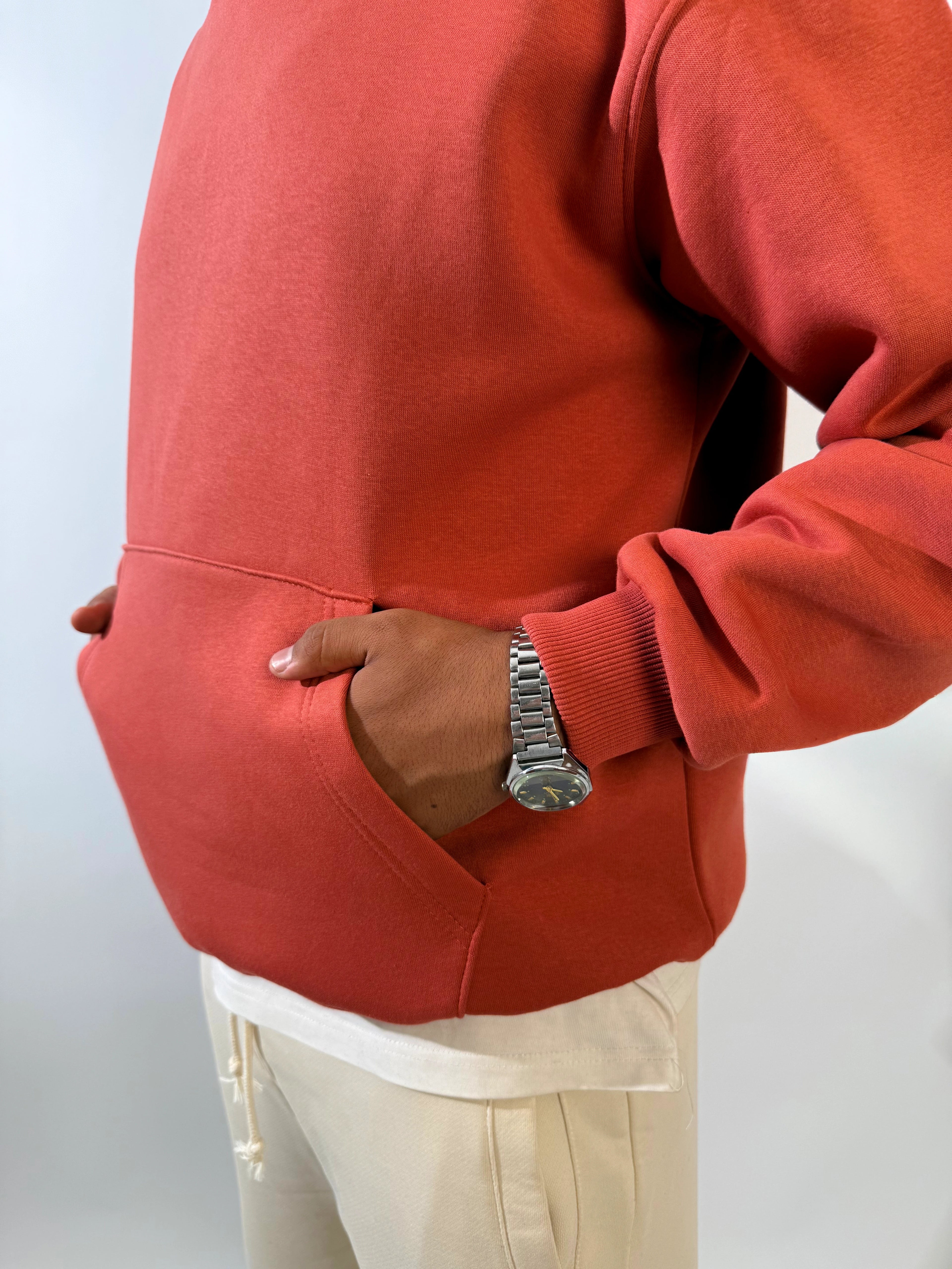 Oversize Hoodie - Brick Red