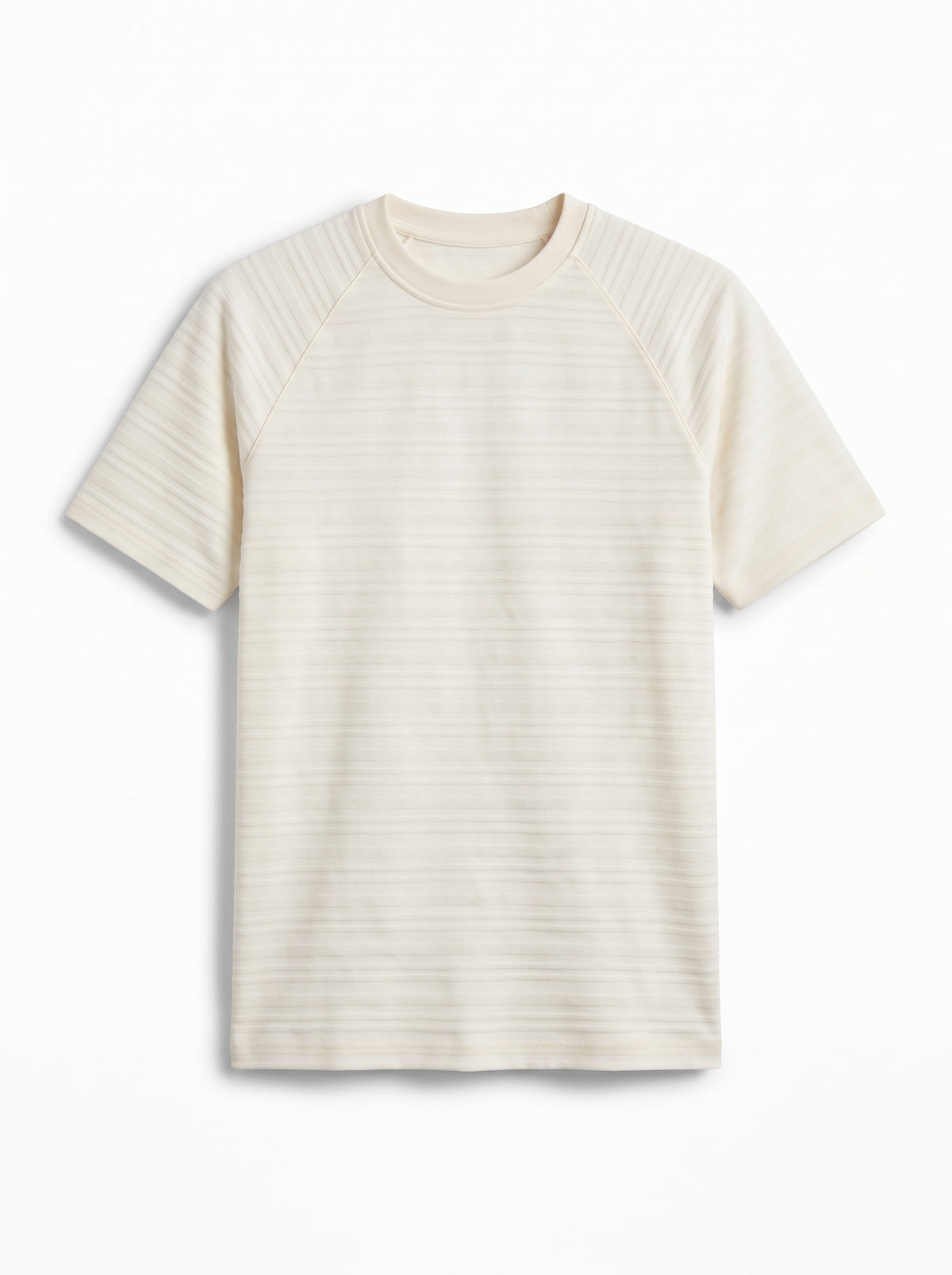 TriC Stripe Texture Tee - Off White