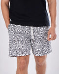 Swimshort – Black Mosaic Print