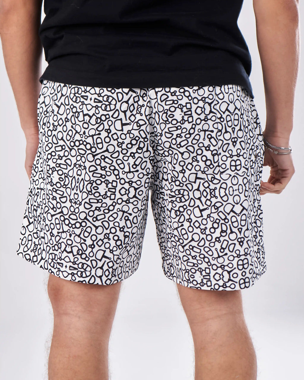 Swimshort – Black Mosaic Print