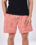 Swimshort – Red Mosaic Print