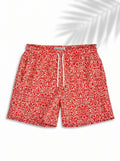 Swimshort – Red Mosaic Print