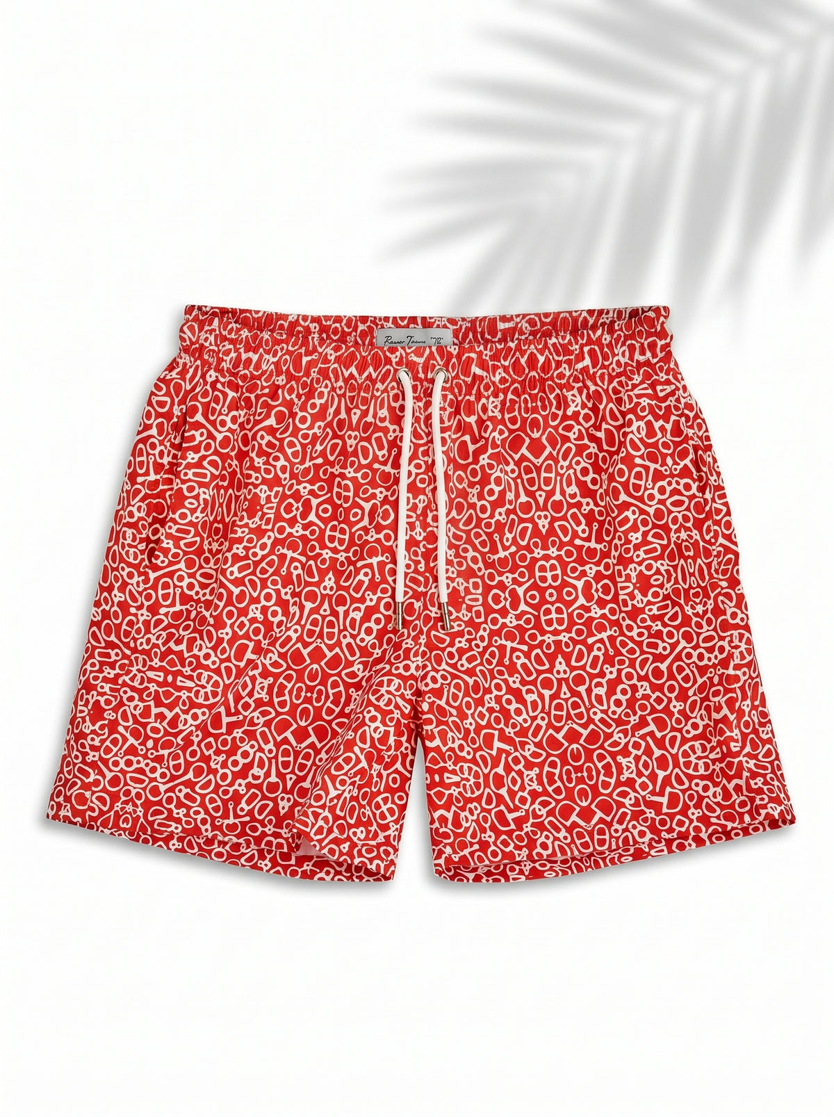Swimshort – Red Mosaic Print