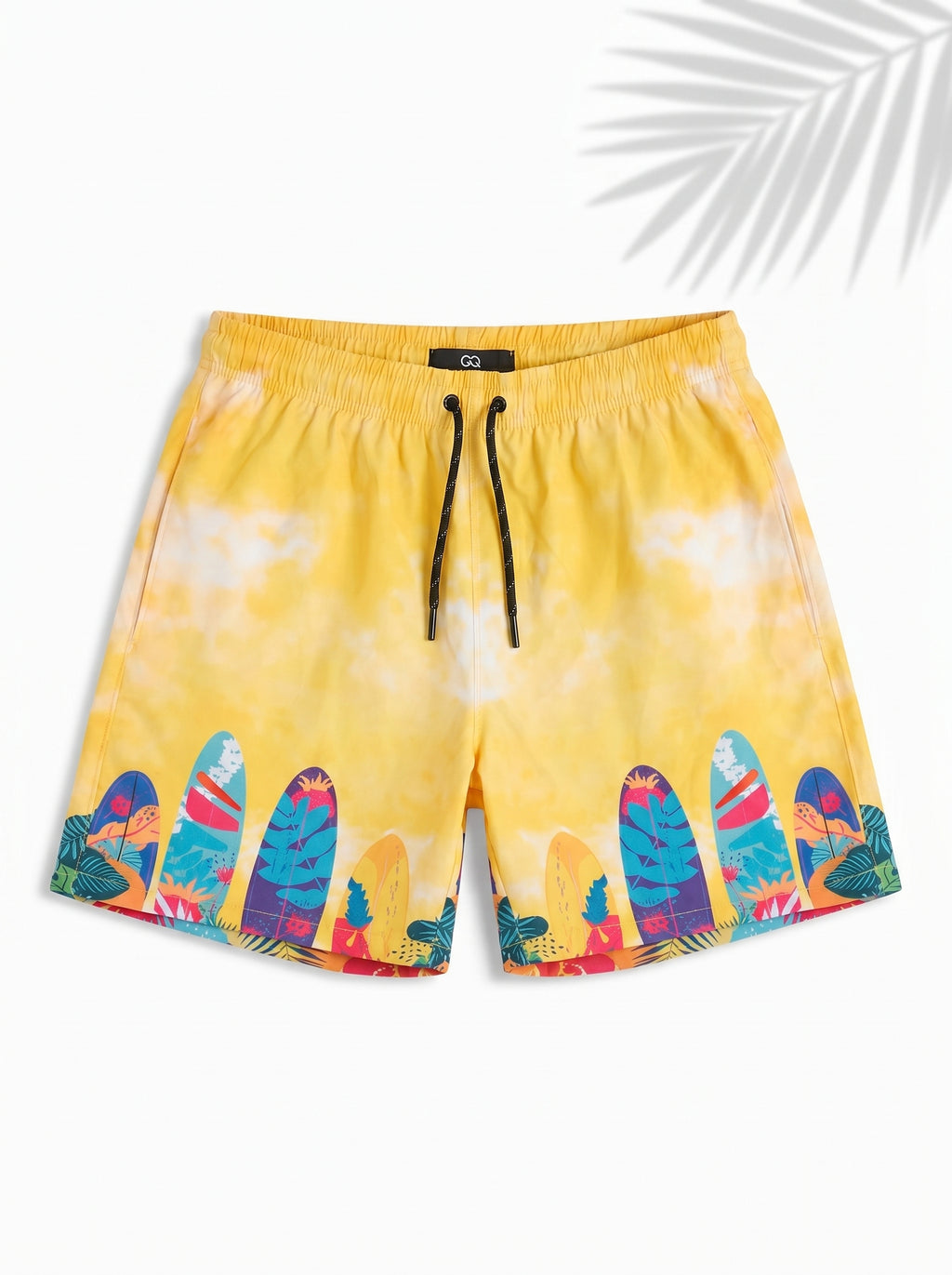 Swimshort – Yellow Surfboard Print